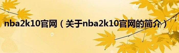 nba2k10官网（关于nba2k10官网的简介）