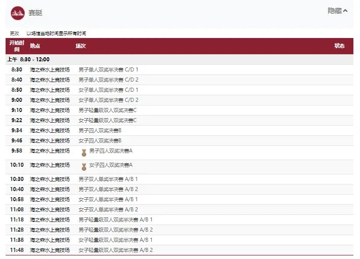 2021东京奥运会7月27日比赛详细赛程 2021东京奥运会7月27日比赛项目