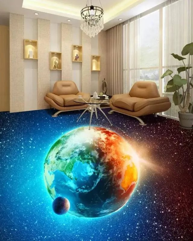 这才叫3D地板,你家的只能叫地面!