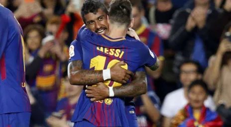 巴萨6-1埃瓦尔时梅西完成大四喜？