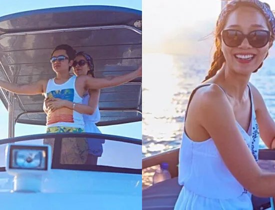 李亚男环抱王祖蓝上演经典桥段 外出旅行尽显甜蜜浪漫