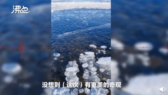 新疆赛里木湖惊现蓝冰拼图！大自然鬼斧神工美到窒息！