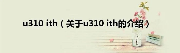 u310 ith（关于u310 ith的介绍）