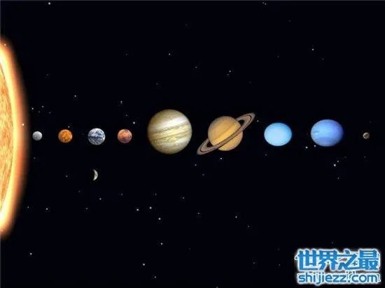 太阳系八大行星距离太阳由近到远，水星距离太阳最近 