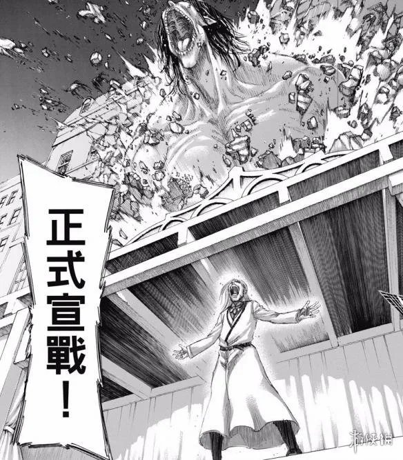 《进击的巨人》漫画第100话 艾伦变身锤死战锤巨人!