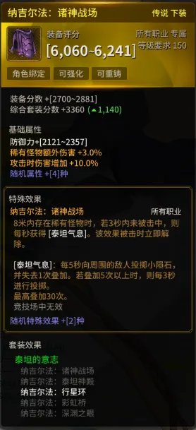 《超激斗梦境》泰坦的意志套装图鉴