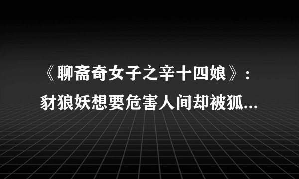《聊斋奇女子之辛十四娘》：豺狼妖想要危害人间却被狐仙出手阻止