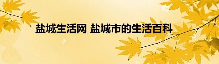盐城生活网 盐城市的生活百科