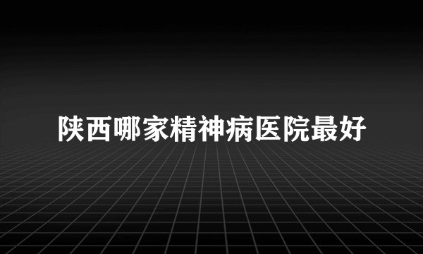 陕西哪家精神病医院最好