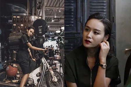 叶一茜晒练琴照引网友围观 复古写真曝光神态自若