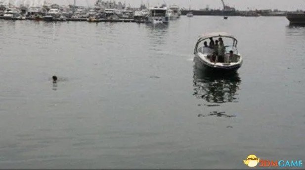 百人围观企业高管全裸跳海 民警救援反被其辱骂