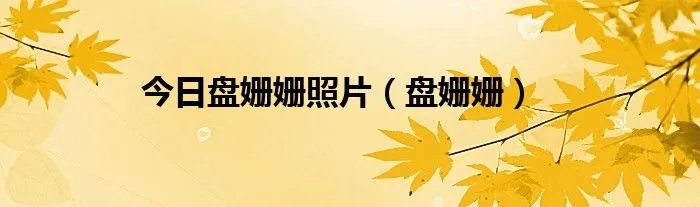 今日盘姗姗照片（盘姗姗）