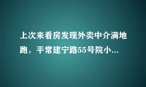上次来看房发现外卖中介满地跑，平常建宁路55号院小区门禁管理的严格吗？对外来人员出入有什么限制吗？