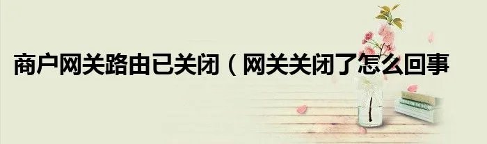 商户网关路由已关闭（网关关闭了怎么回事