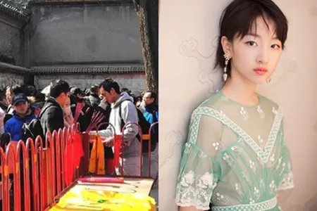 周冬雨祈福被偶遇 新电影大受好评