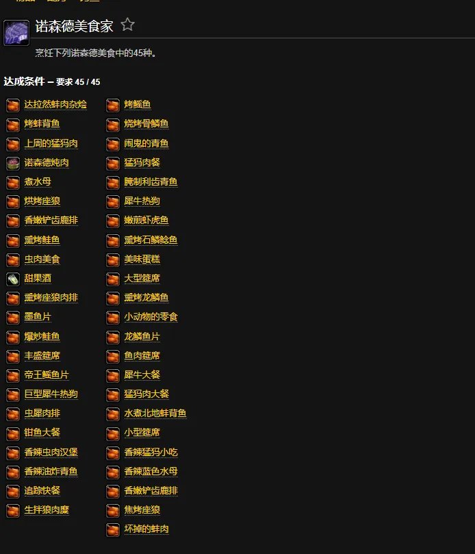 魔兽世界诺森德美食家成就怎么做