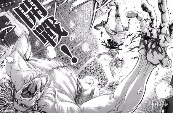 《进击的巨人》漫画第100话 艾伦变身锤死战锤巨人!