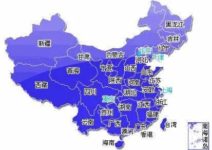 中国34个省份简称及地图