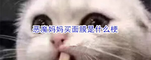 恶魔妈妈买面膜是什么梗
