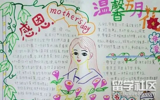 感恩母亲节手抄报图片大全