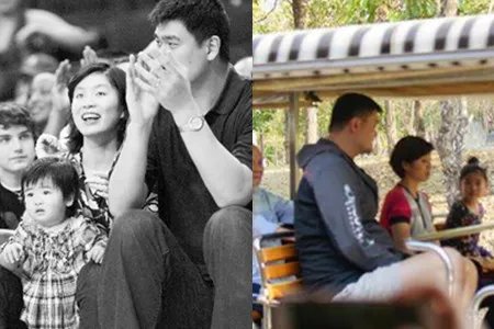 姚明携妻女游泰国打扮低调  一家三口湖中划船很是温馨