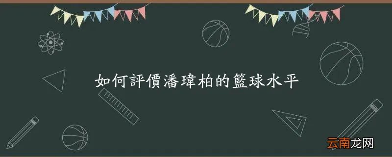 如何评价潘玮柏的篮球水平