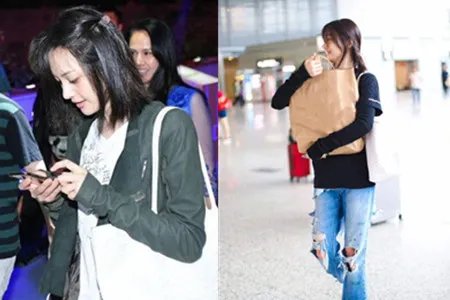 郑爽背环保袋现身 爽妹子深夜发文吐槽压力大