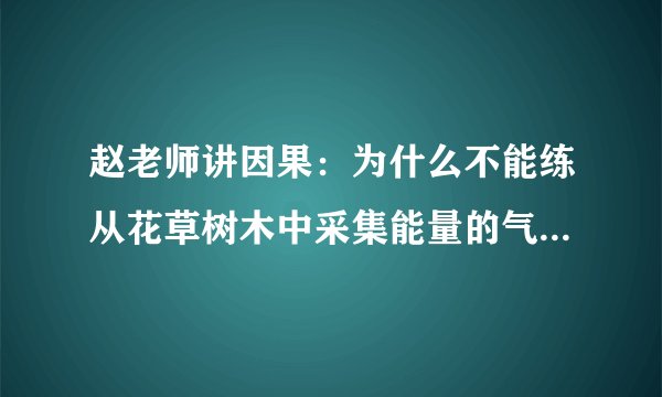 赵老师讲因果：为什么不能练从花草树木中采集能量的气功？_阳光师姐的清净之疆（主网址）_百度...