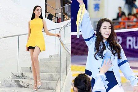 迪丽热巴晒摆拍照 长得美就是任性