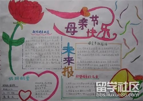 感恩母亲节手抄报图片大全