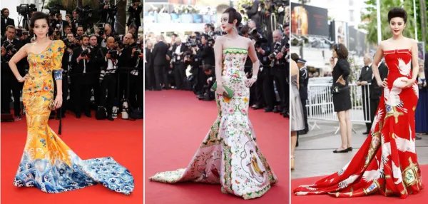 走红毯“出丑”的5大女星,范冰冰“前门大开”,难道没发现吗?