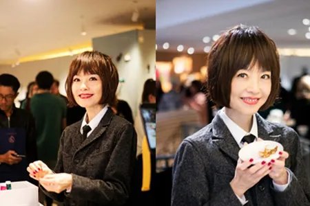 鲁豫现身巴黎 变换风格尽显优雅气质