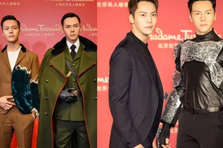 陈伟霆揭幕蜡像 最满意胸肌部分