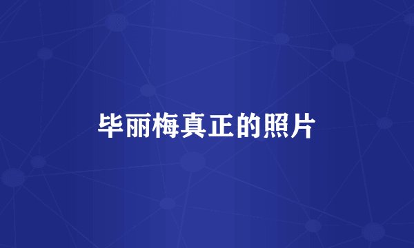 毕丽梅真正的照片