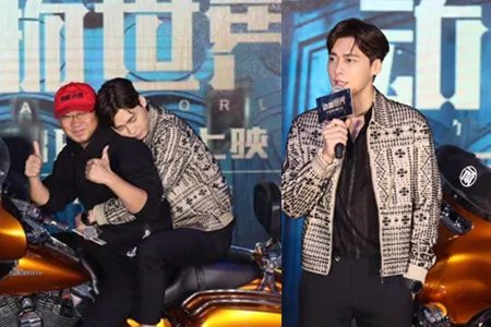 李易峰眼蒙纱布 宣传电影大玩托脸杀