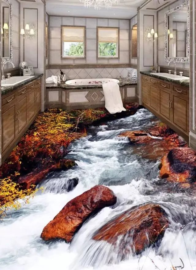 这才叫3D地板,你家的只能叫地面!