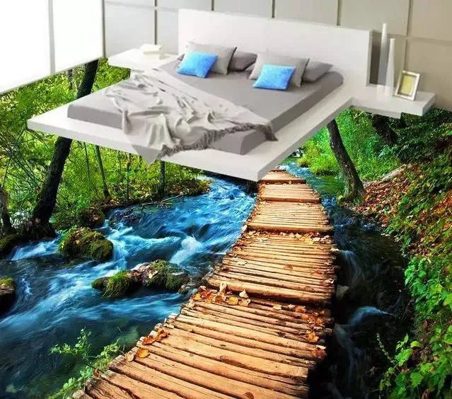 这才叫3D地板,你家的只能叫地面!