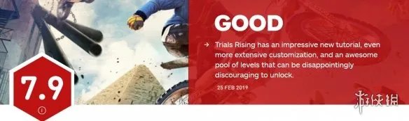 IGN给出《特技摩托：崛起》 7.9分 关卡酷但解锁鸡肋