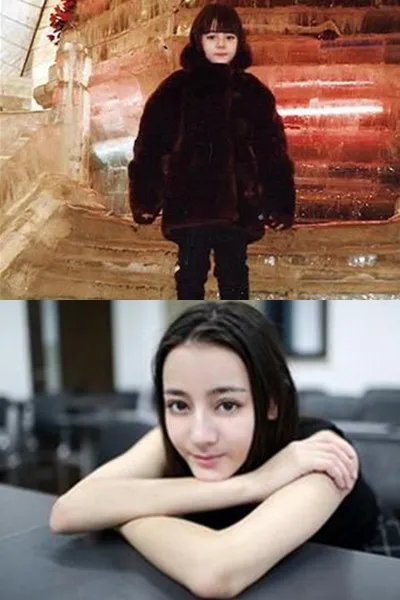 曝迪丽热巴童年照 是天生丽质还是后天改造