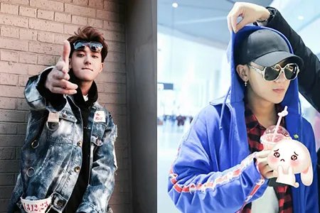 黄子韬兔耳再现超软萌 机场现身穿红运动服很帅气