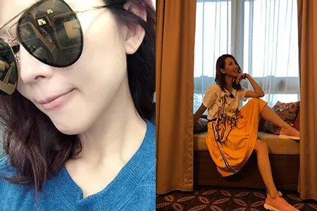 蔡少芬晒亲吻照超甜蜜 微博晒图全家亮相很温馨