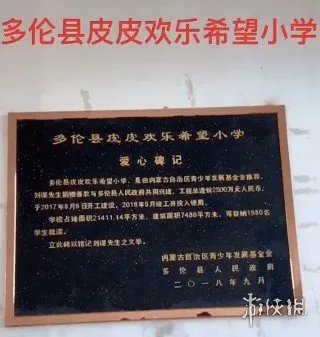 PDD希望小学完工 现代化设施齐全校名还很皮！