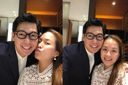 品冠晒照表白爱妻感动网友 活动亮相穿西服风度翩翩