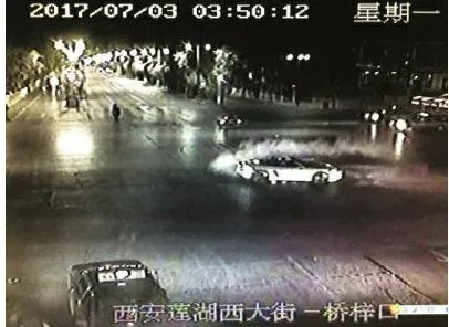 男子十字路口漂移被查处了吗？