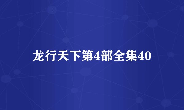龙行天下第4部全集40