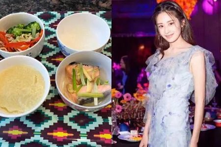 颖儿产后晒减肥餐 自侃是对吃货的考验