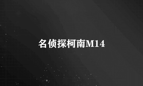 名侦探柯南M14
