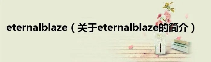 eternalblaze（关于eternalblaze的简介）