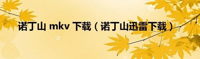 诺丁山 mkv 下载（诺丁山迅雷下载）