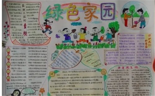 保护绿色家园手抄报精美漂亮图片